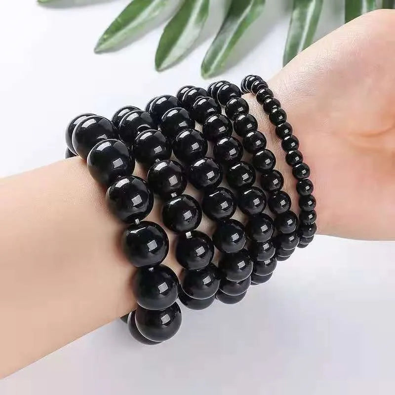 🌋 Obsidian Protection & Inner Strength Bracelet