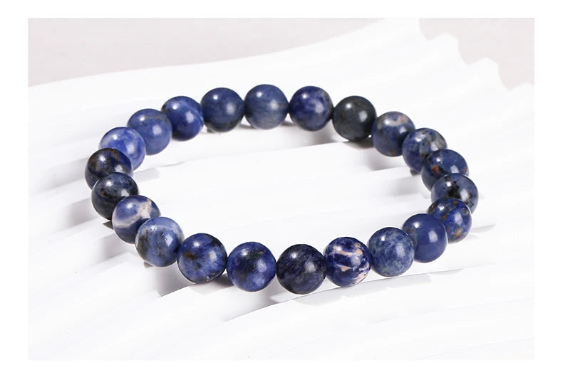 🔵 Dark Blue Sodalite Truth & Emotional Insight Bracelet
