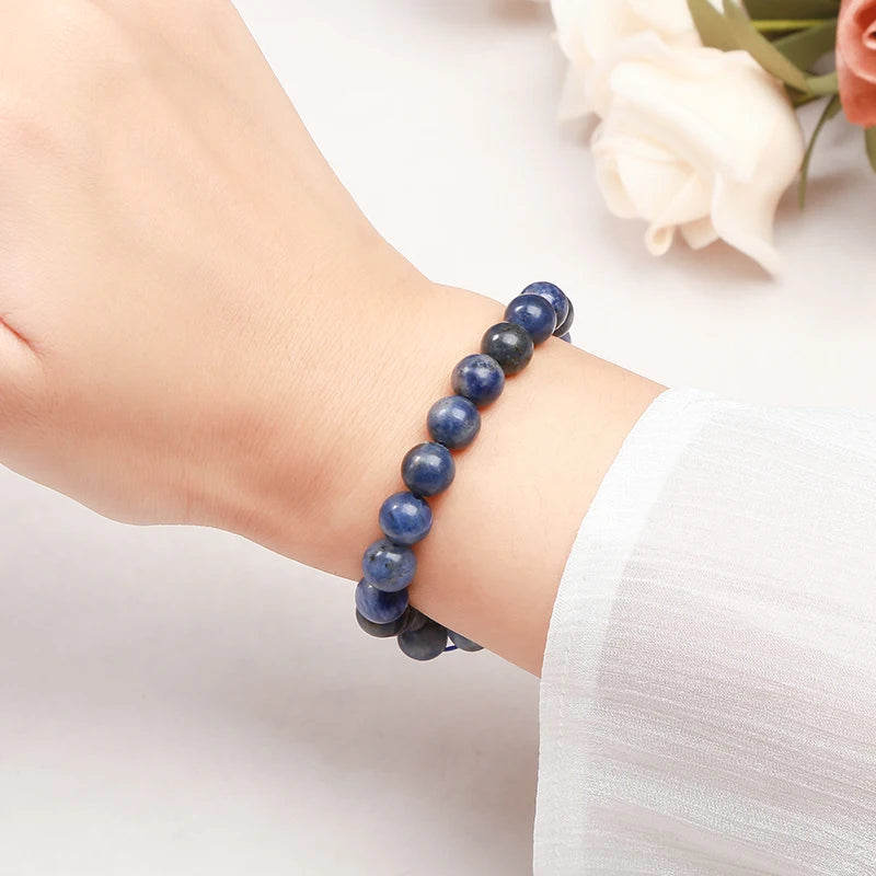 🔵 Dark Blue Sodalite Truth & Emotional Insight Bracelet