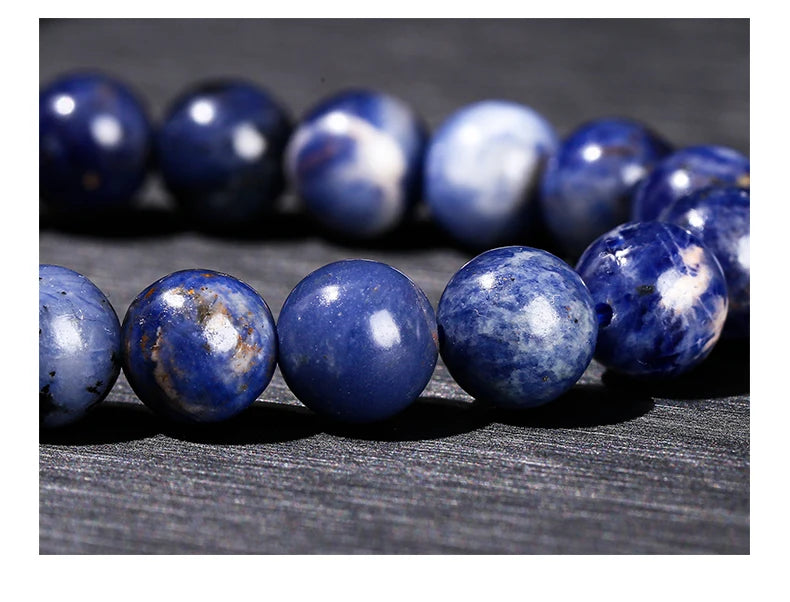 🔵 Dark Blue Sodalite Truth & Emotional Insight Bracelet