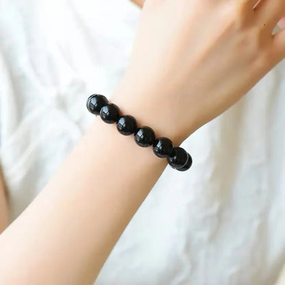 🌋 Obsidian Protection & Inner Strength Bracelet